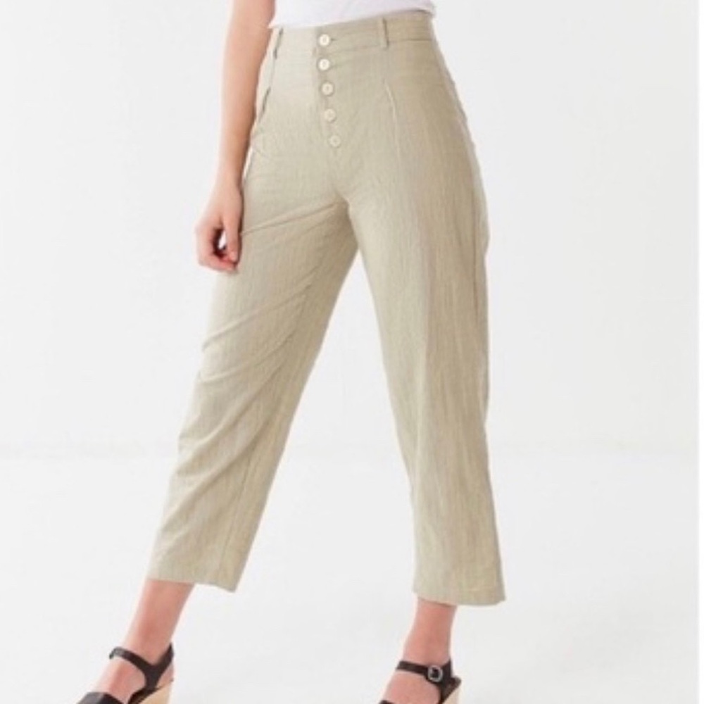 Urban Outfitters Maria Button-fly Tapered Trouser